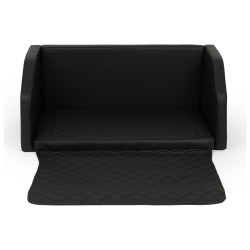 Modul-Hundebett für Kofferraum mit Matratze und Sicherheitsgurt 90x55 cm